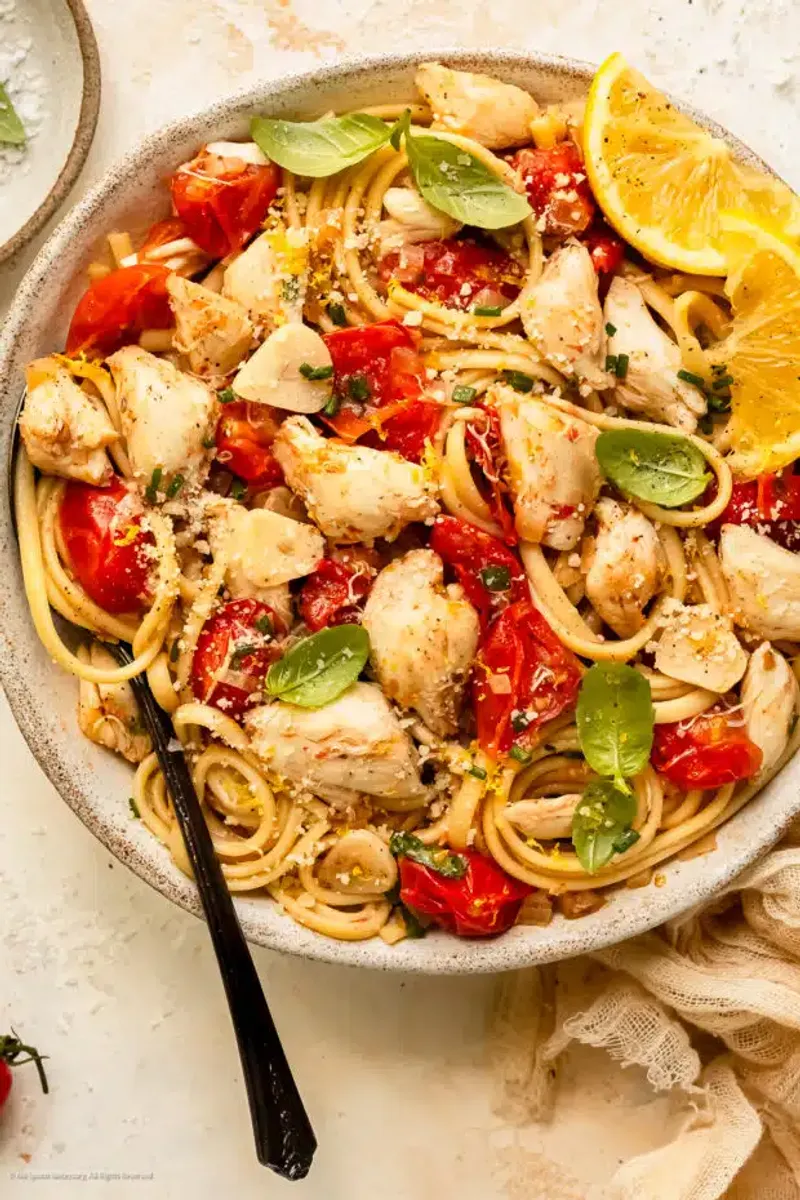 Crab And Chive Blossom Capellini