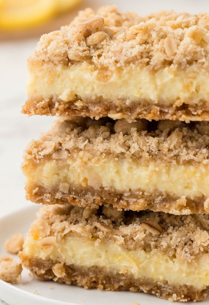 Gluten-Free Lemon Cream Bars With Oat Crust