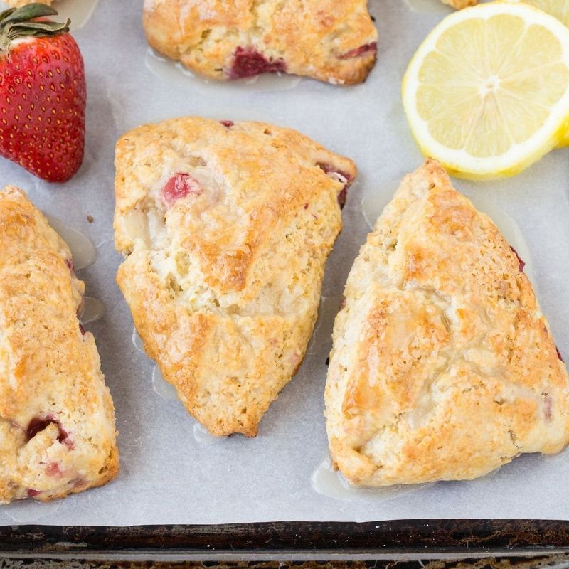Strawberry Lemon Scones