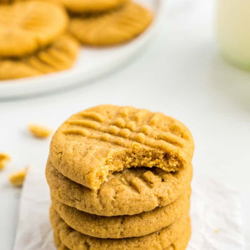 3-Ingredient Peanut Butter Cookies