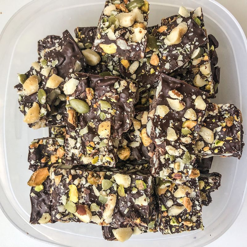 Dark Chocolate Sea Salt Bark For Stress Relief