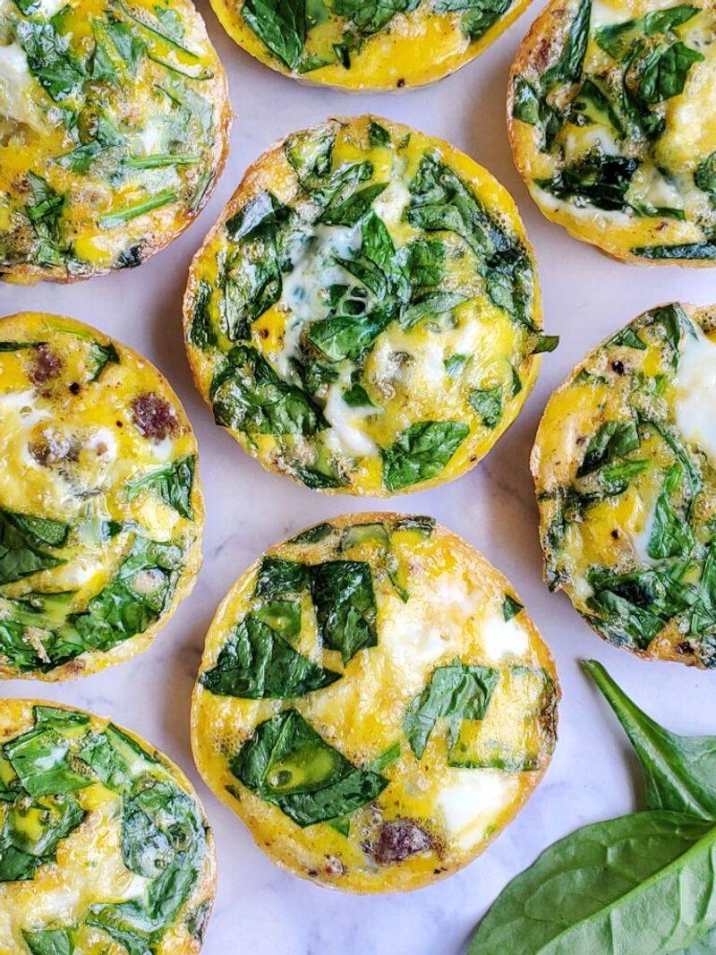 Make-Ahead Egg Muffins With Spinach