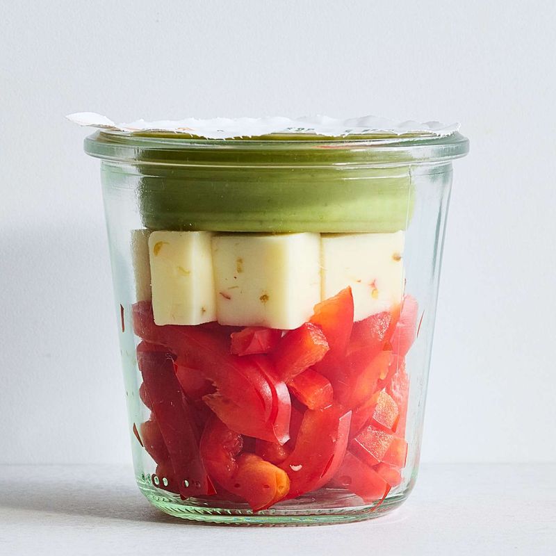 Bell Pepper Strips With Guacamole