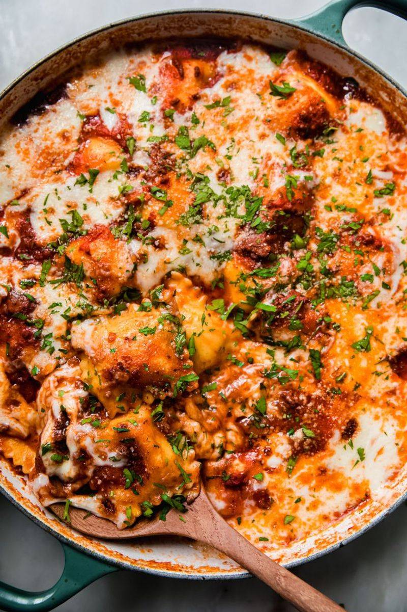 Lazy Lasagna With Ravioli