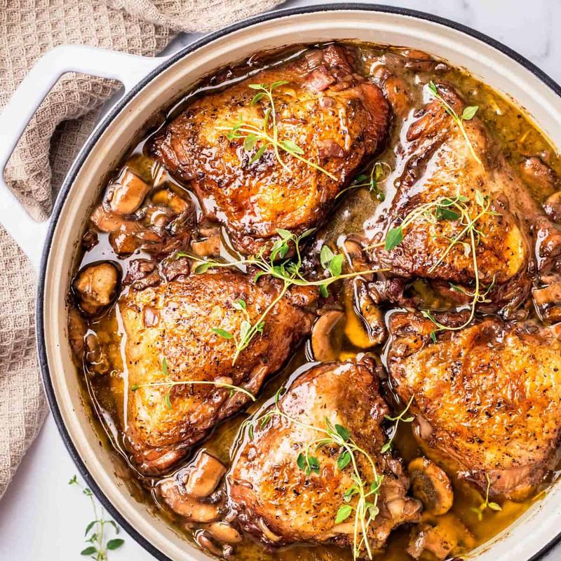 Slow Cooker Coq Au Vin