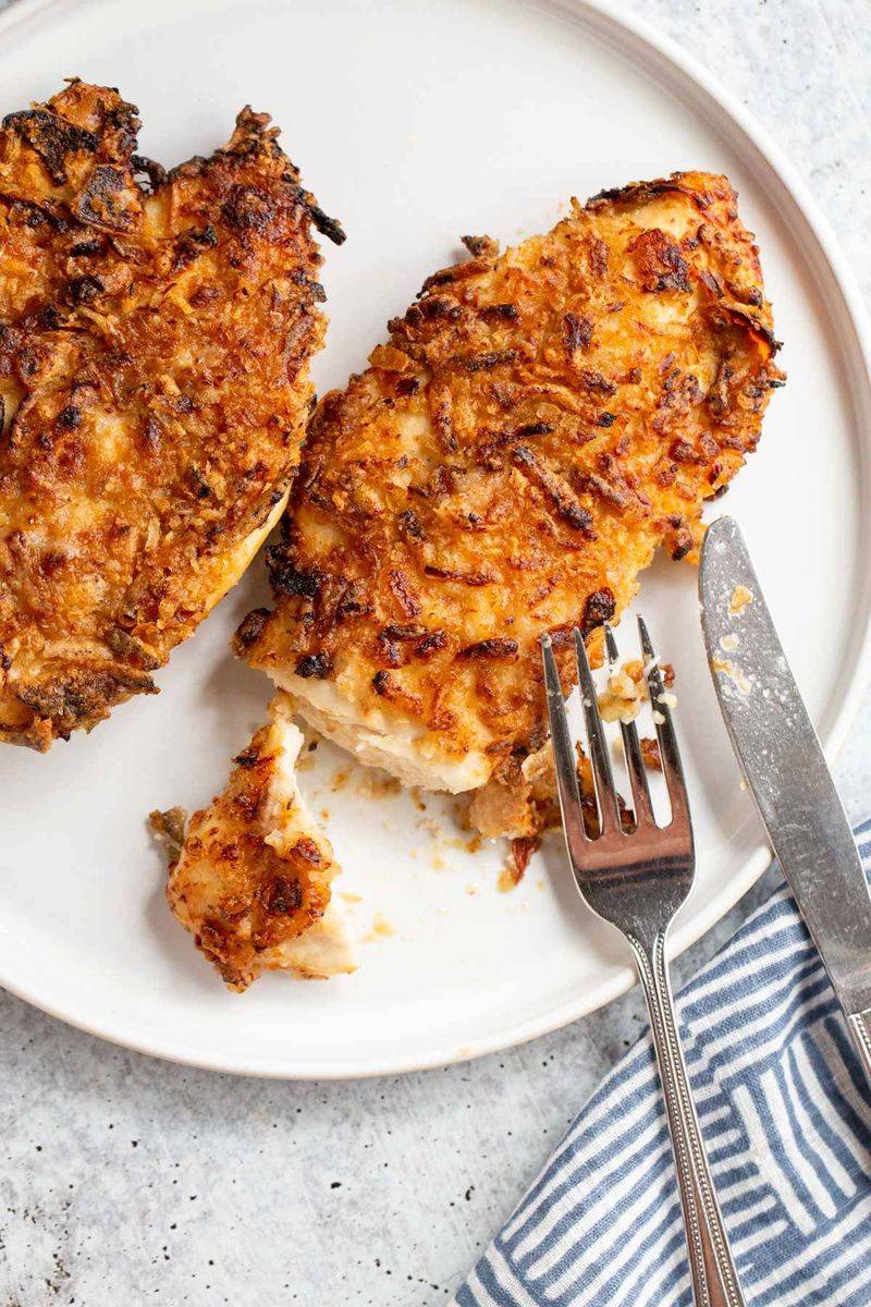 Onion-Crusted Chicken