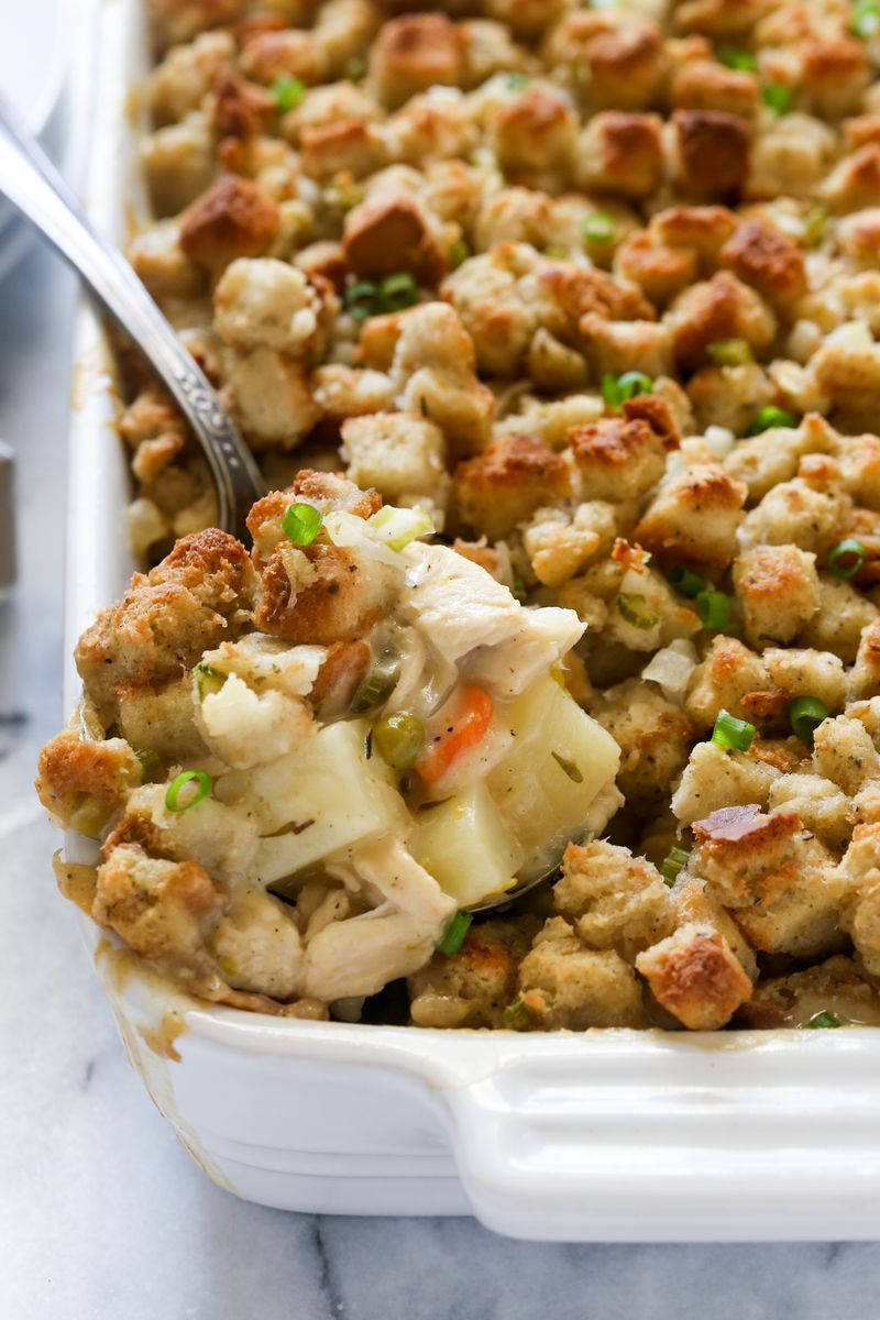 Turkey And Stuffing Bake