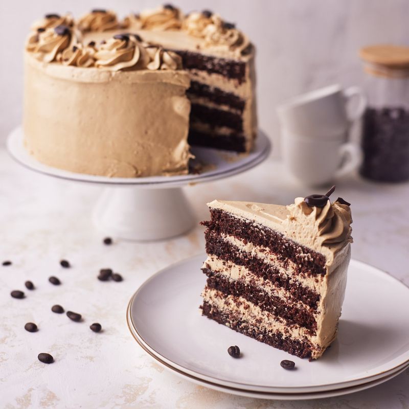 Espresso Chocolate Cake With Mocha Frosting