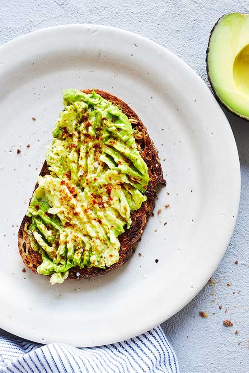 Avocado Toast On Whole Grain Bread