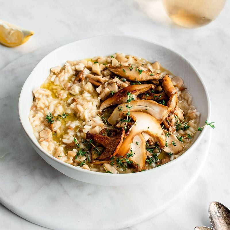 Wild Mushroom Risotto With White Wine
