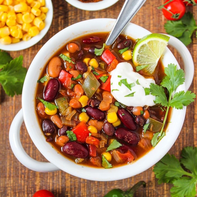 Three-Bean Fiesta Chili