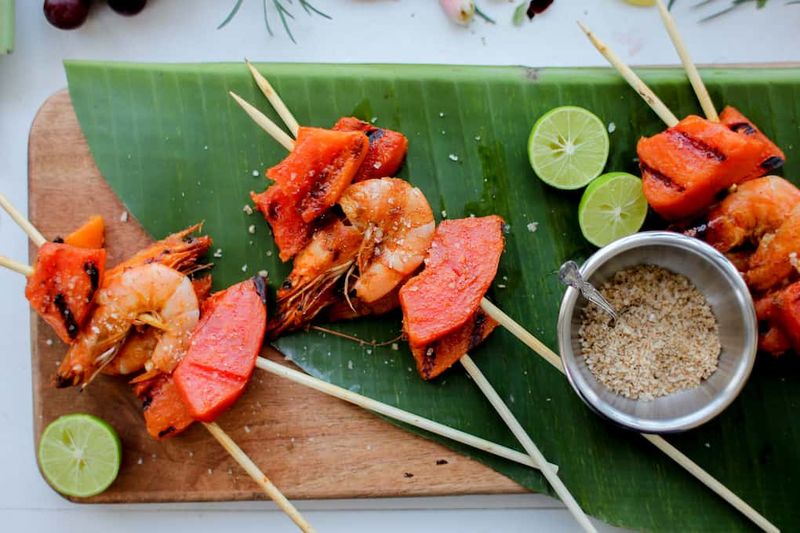 Grilled Papaya With Chili And Lime