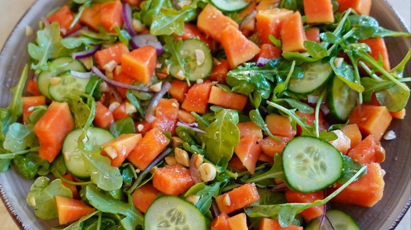 Papaya-Cucumber Slaw