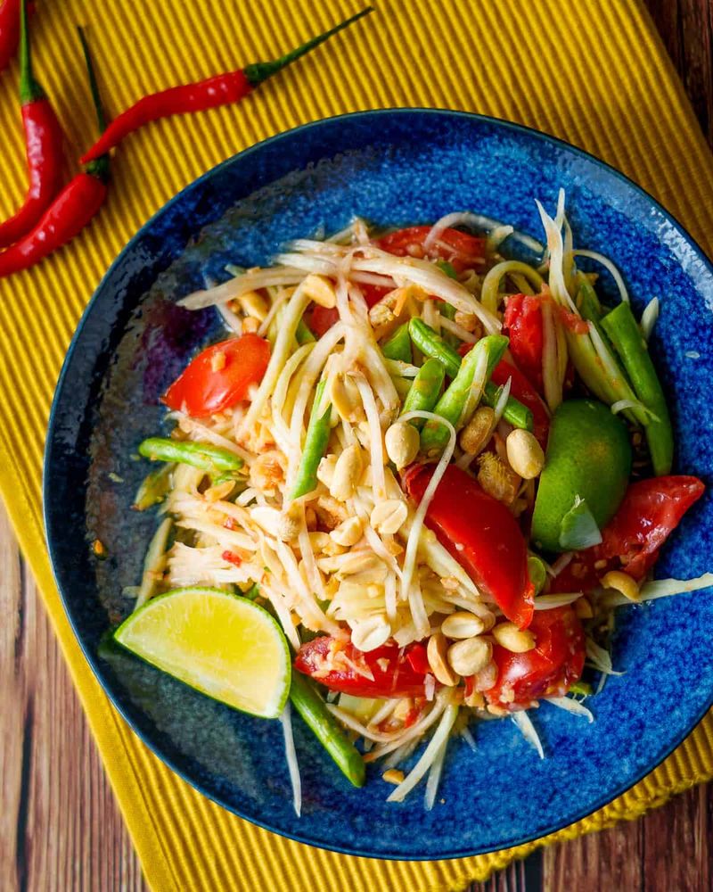 Thai Green Papaya Salad (Som Tam)