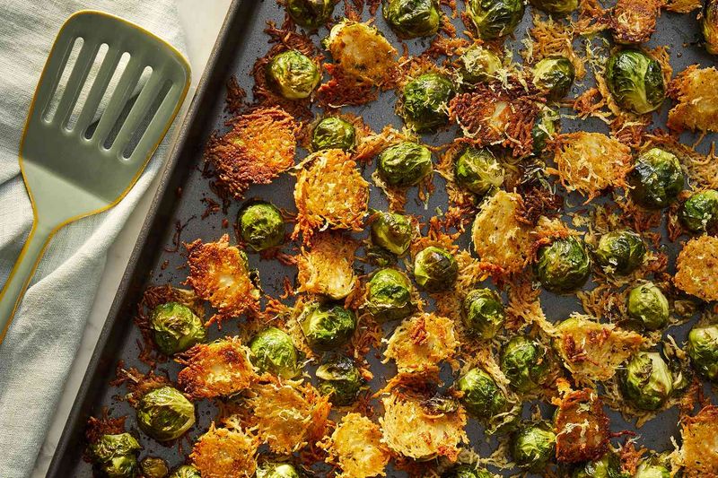 Crispy Parmesan Brussels Sprouts