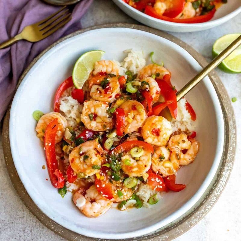 Asian-Inspired Sweet Chili Scampi