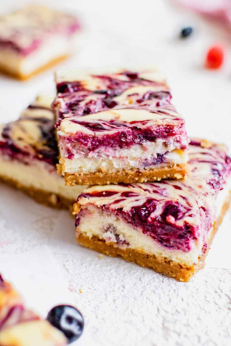 Mixed Berry Cheesecake Bars