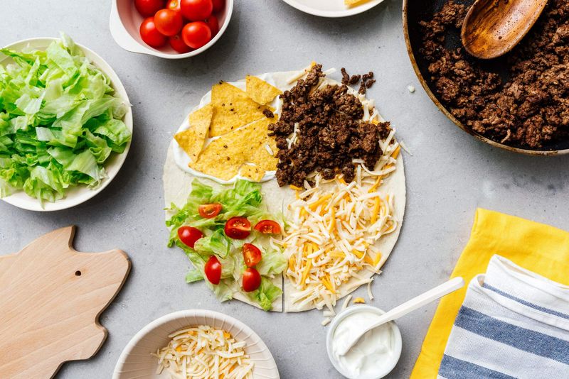 Folded Tortilla Wrap Hack