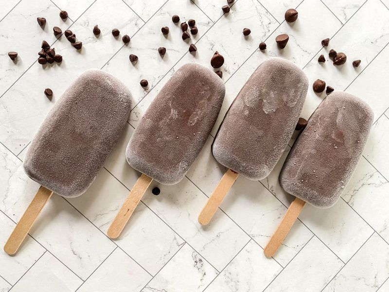 Mocha Fudge Pops With Gold Dust