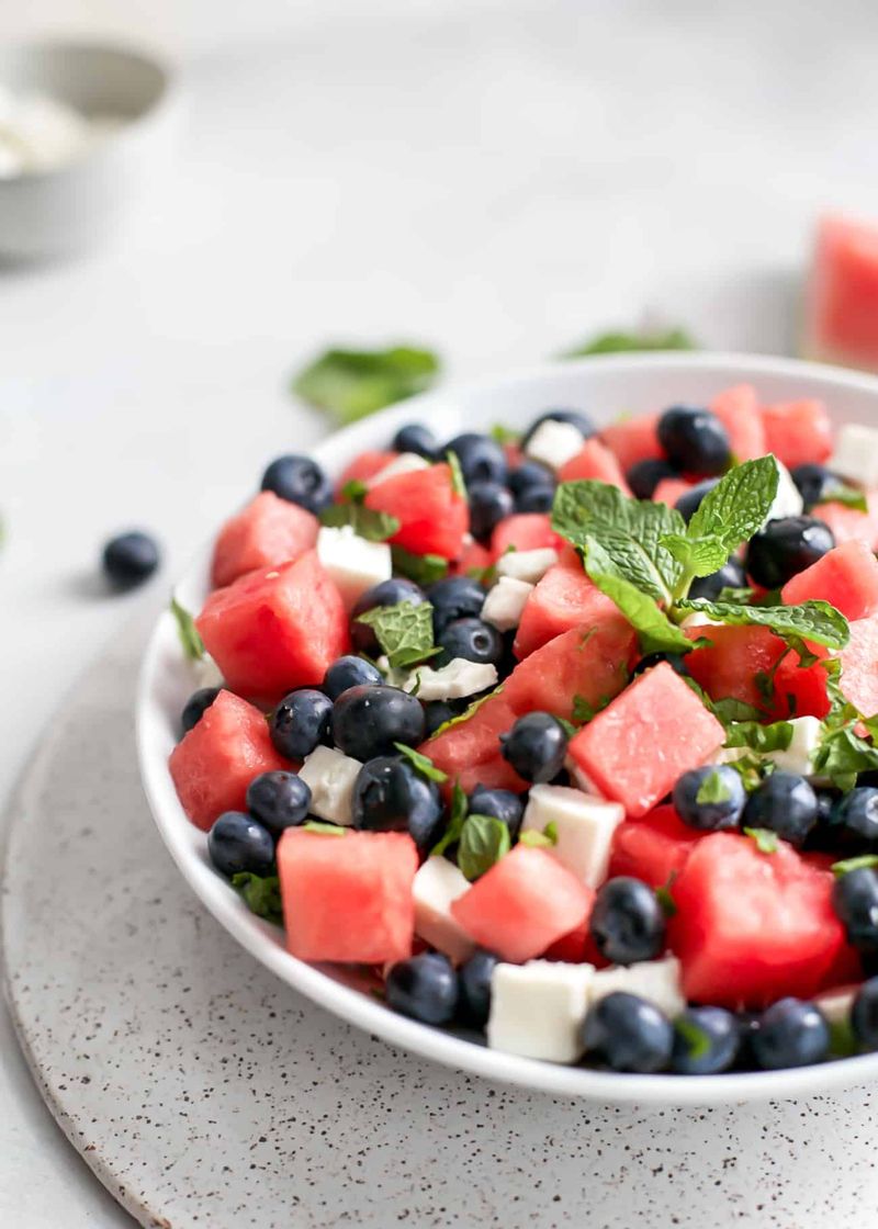 Watermelon, Feta & Blueberry Salad