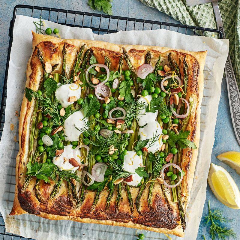 Pea And Asparagus Spring Tart