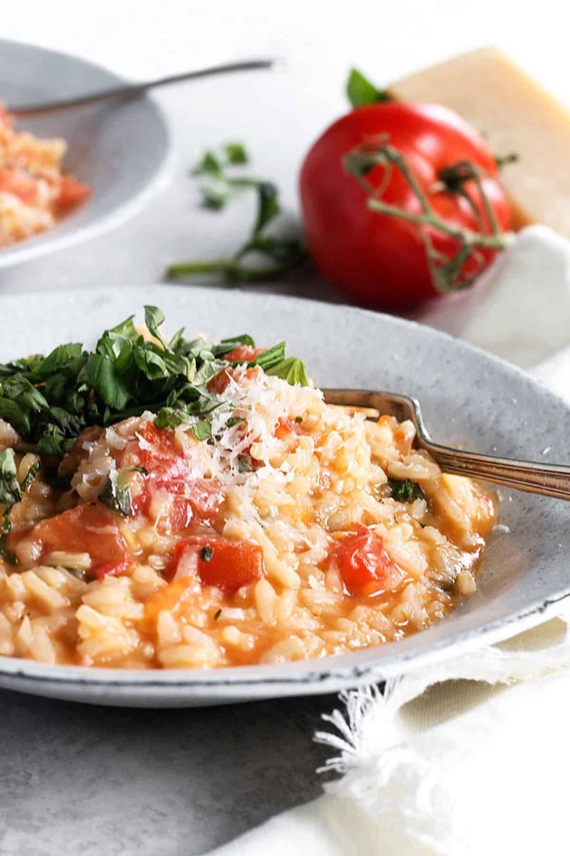 Tomato Basil Risotto
