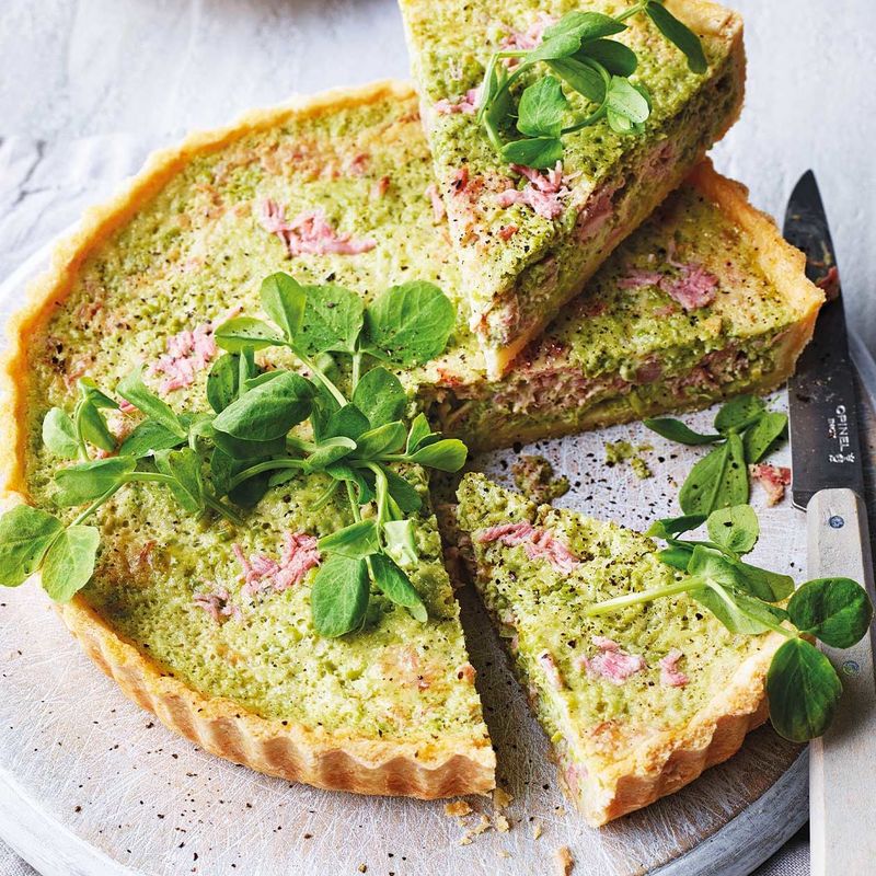 Pea And Bacon Quiche