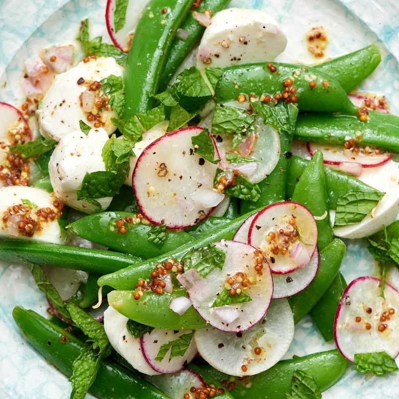 Snap Pea And Radish Slaw