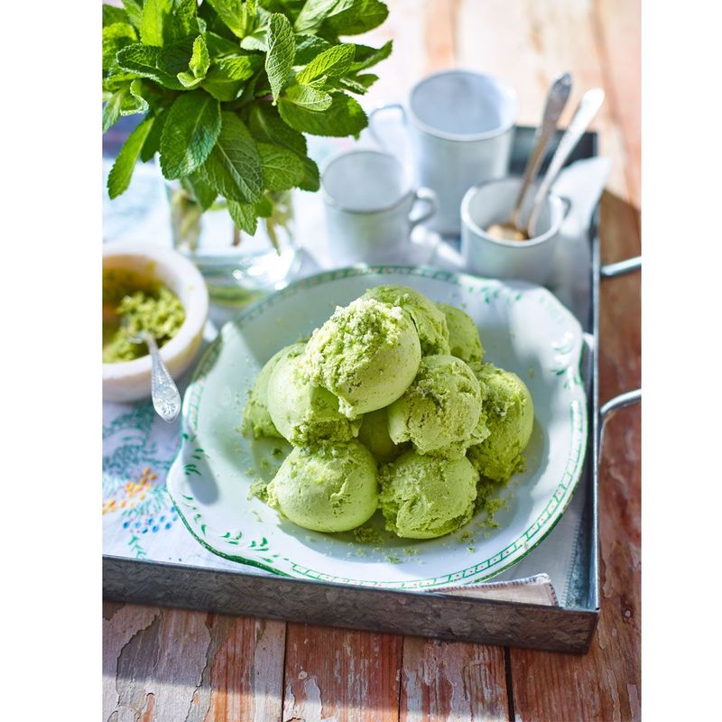 Pea And Mint Ice Cream