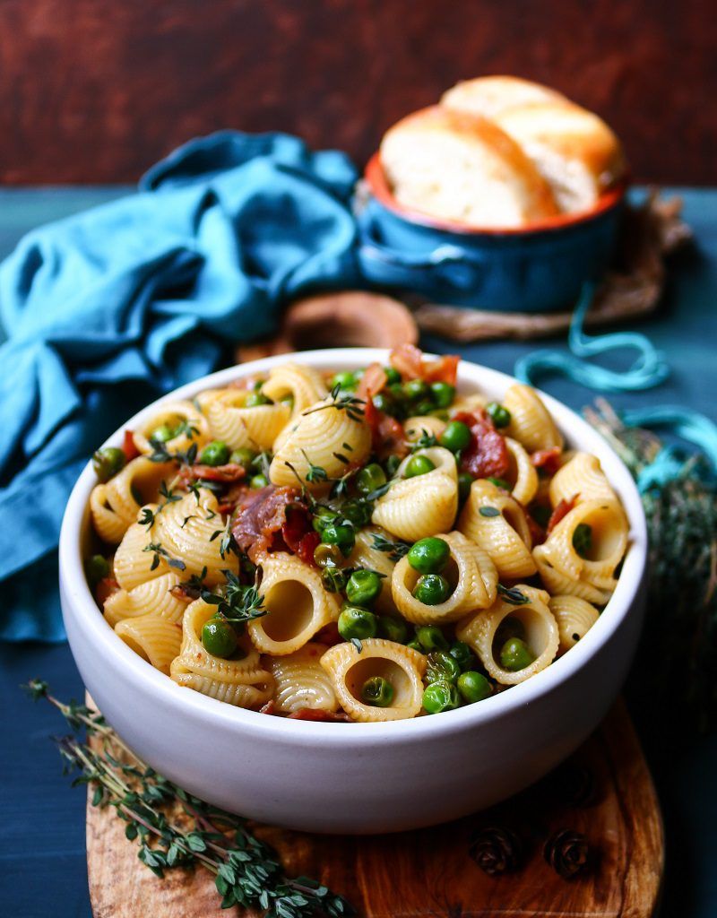 Prosciutto And Pea Shoot Farfalle