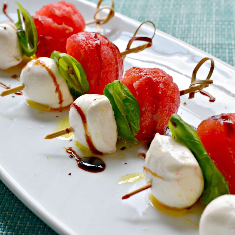 Watermelon Caprese With Feta