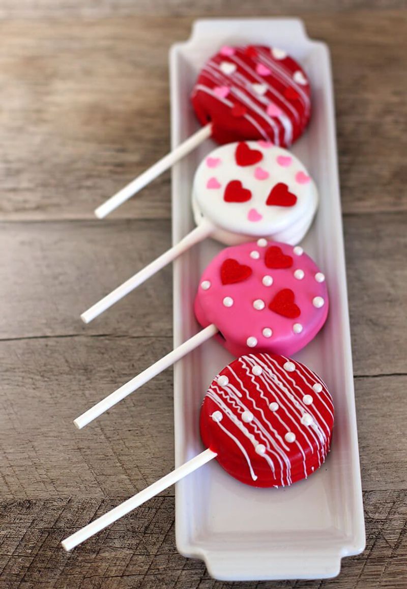 Chocolate-Dipped “Love Notes” Cake Pops