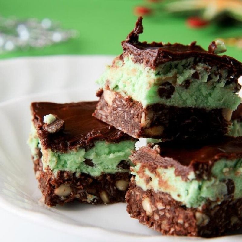 Mint Chocolate Nanaimo Bars