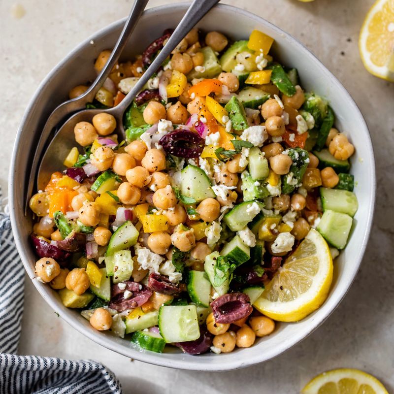 Chickpea Salad With Lemon And Herbs