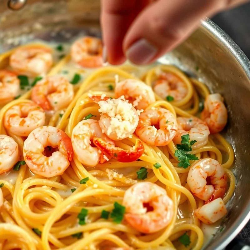 Shrimp Scampi Linguine