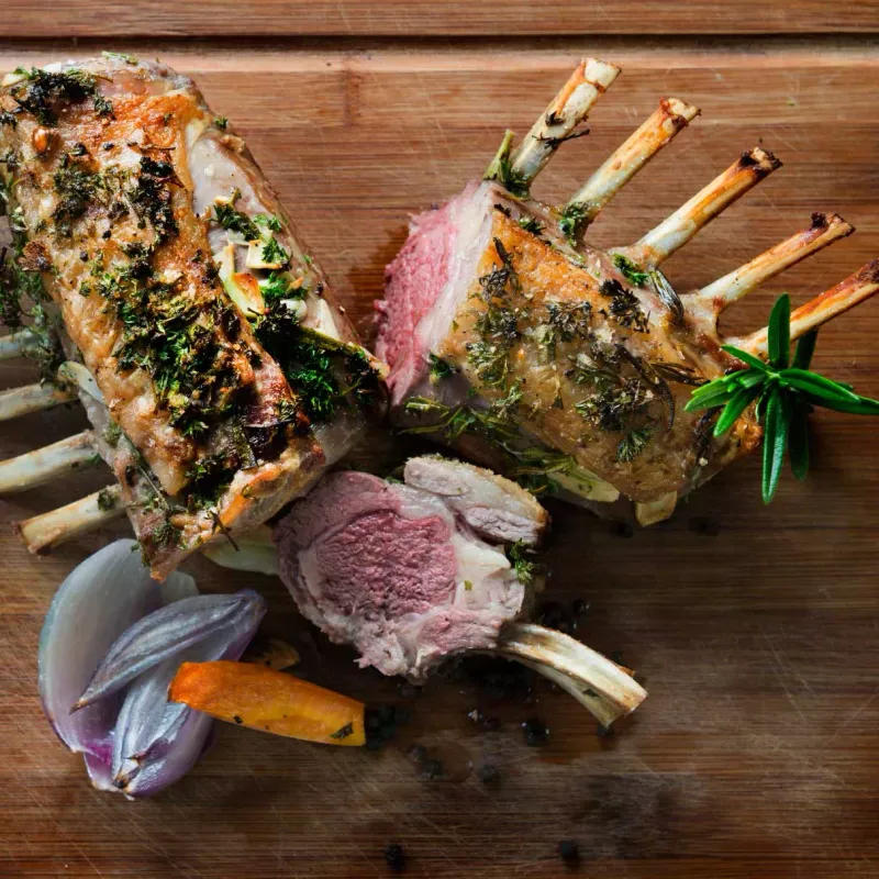 Herb-Crusted Rack Of Lamb