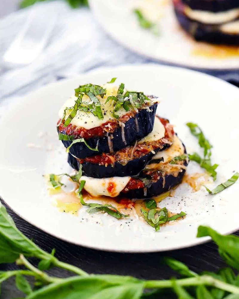 Eggplant Parmesan Stacks