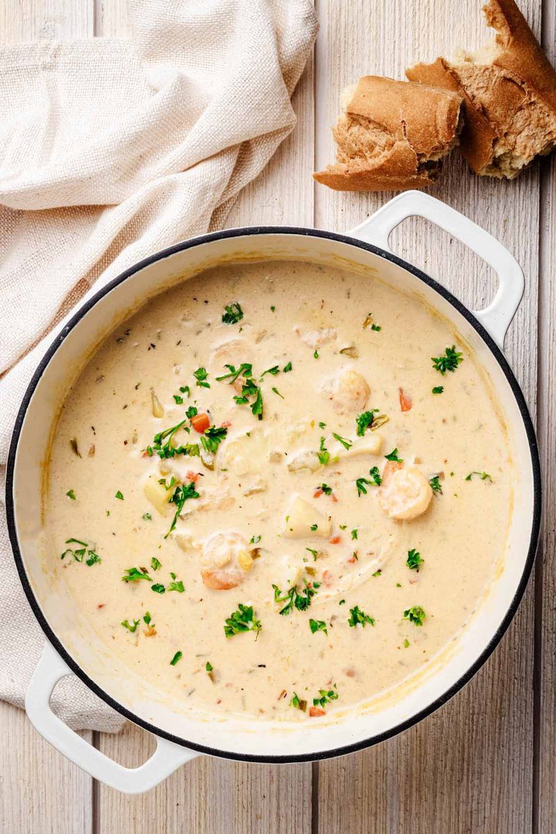 Cheesy Seafood Chowder