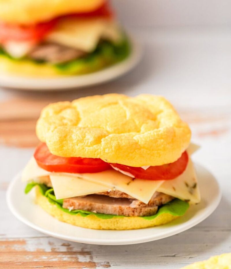 Cloud Bread Grilled Cheese