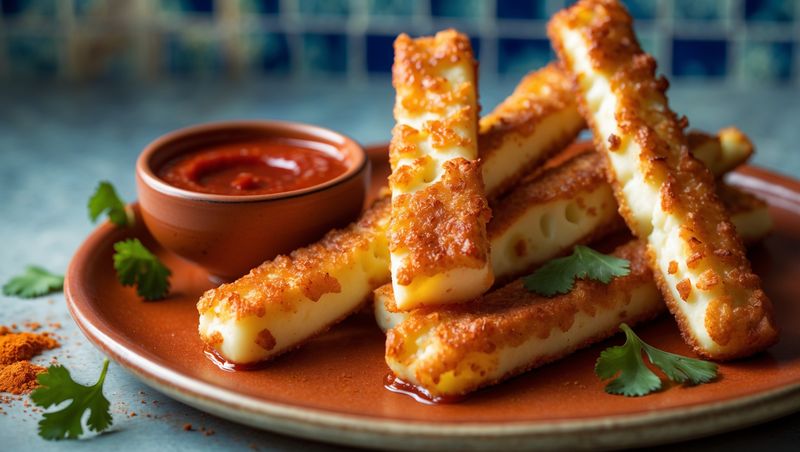 Crispy Halloumi Sticks