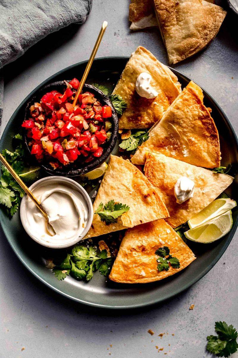 Mini Quesadilla Triangles