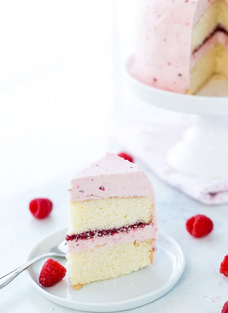 Vanilla Bean Cake With Raspberry Jam