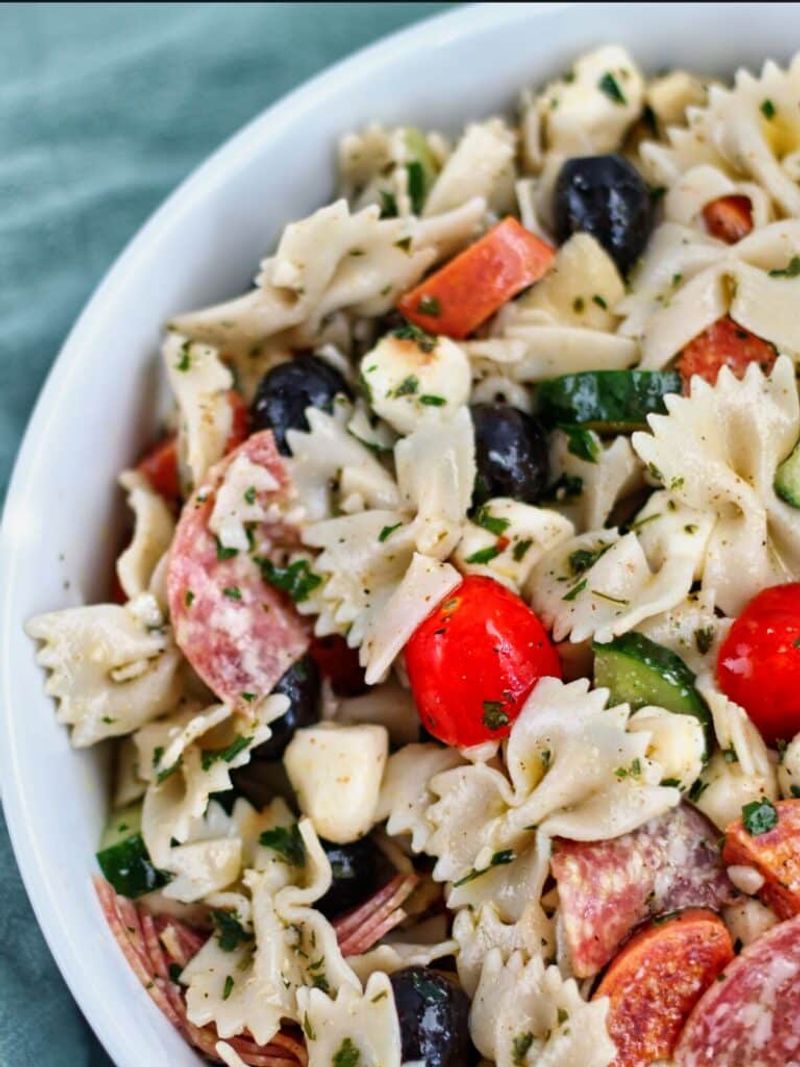 Bowtie Pasta Salad Cups