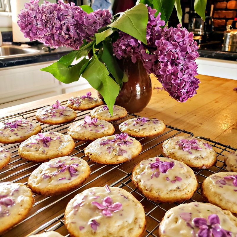 Lilac Sugar Cookies