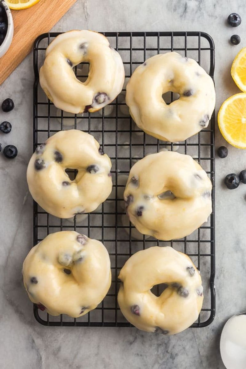Blueberry Lemon Cake Donuts