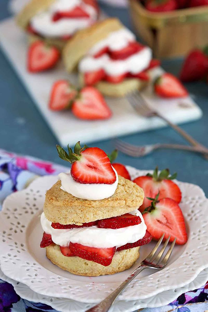 Strawberry Basil Shortcakes