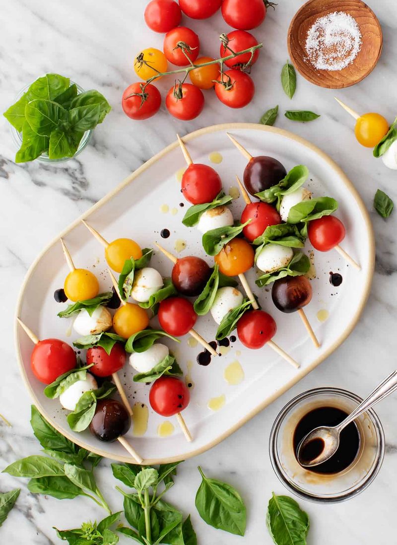 Caprese Pizza Skewers