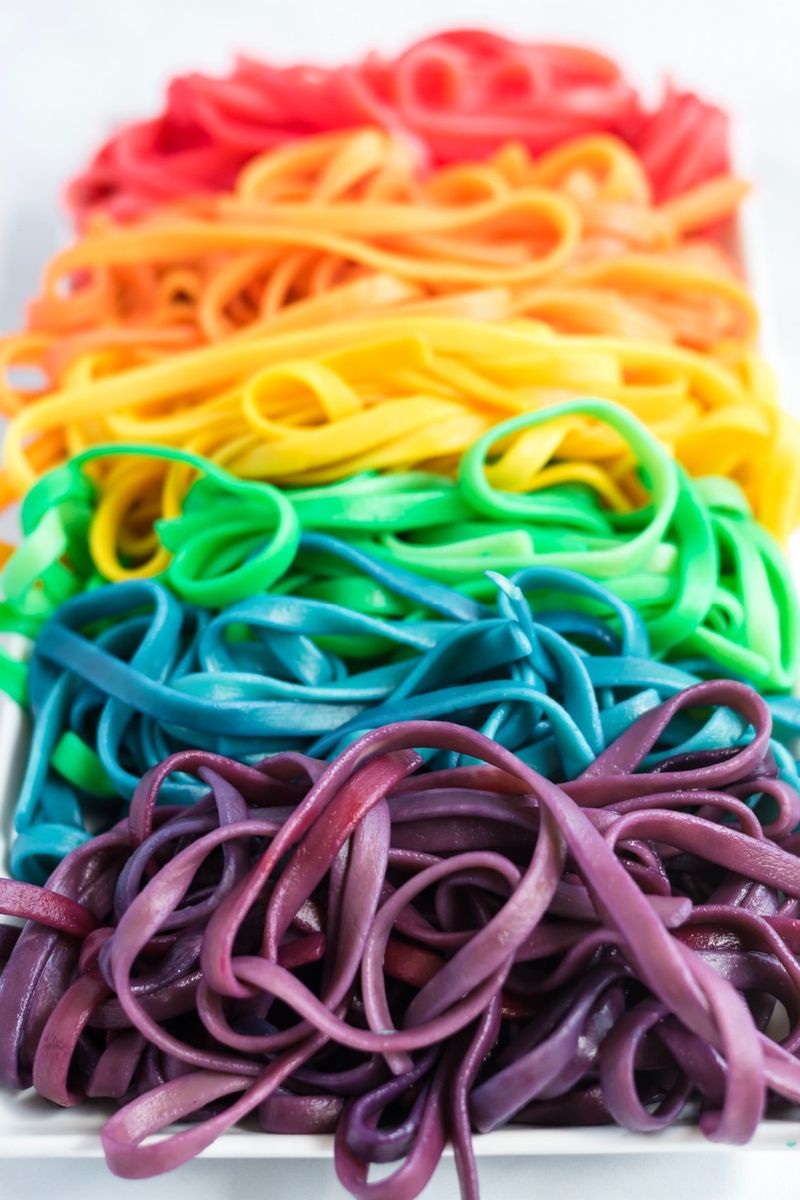 Rainbow Pasta Night
