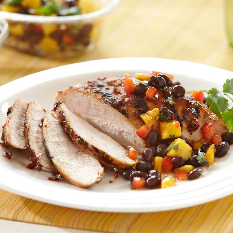 Jerk-Spiced Grilled Pineapple Pork Tenderloin