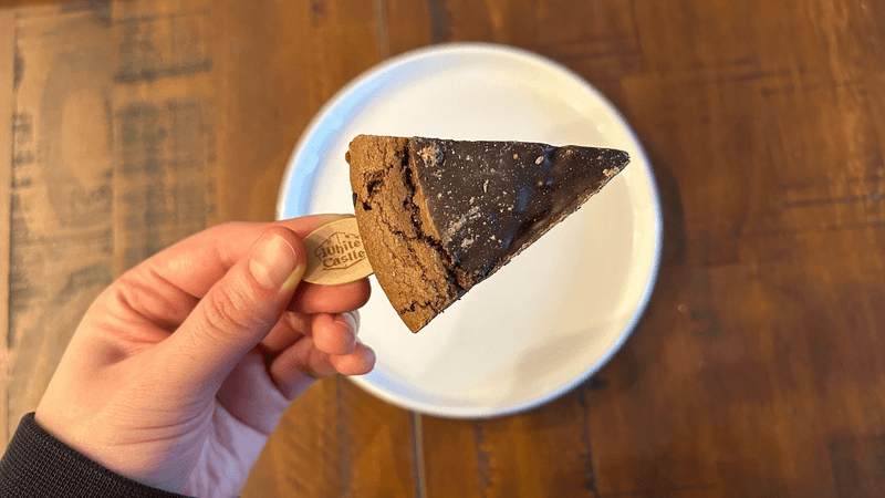 White Castle's Fudge-Dipped Brownie Pie